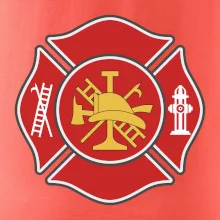 Fire department logo červené