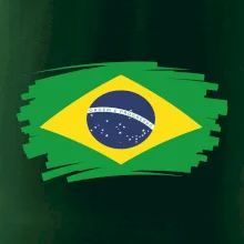 Brazílie vlajka štětkou