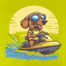 Jezevčík na vodním skútru