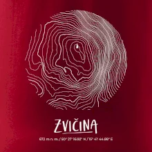 Zvičina - vrstevnice v kruhu