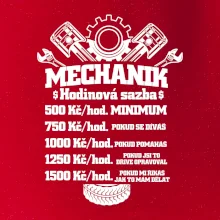 Mechanik - hodinová sazba