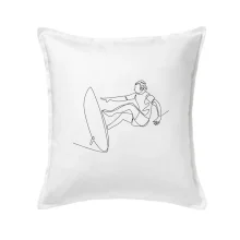 Surfař na vlně jedním tahem