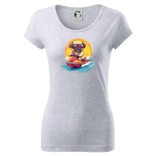 Mops na vodním skútru