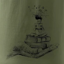 Čtenář - ruka kreslená