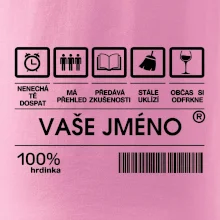 Vaše jméno - čárový kód