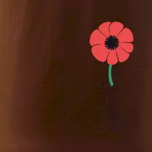 Vlčí mák ikonka na prsu