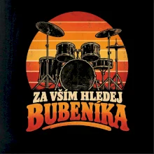 Za vším hledej bubeníka - retro souprava při západu slunce