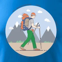 Barevný párový motiv na hory