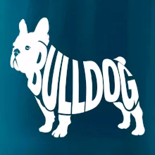 Bulldog  nápis v těle