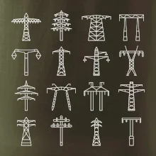 Typy stožárů vysokého napětí