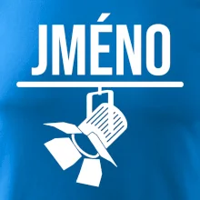 Jméno a nápis na zádech - stage crew