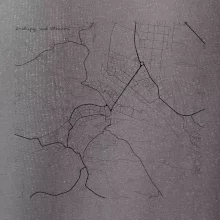 Černobílá mapa Kralupy nad Vltavou