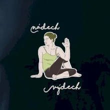 Yoga nádech výdech (Radek Pilař ART)