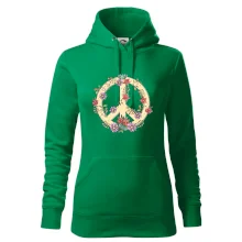 Peace symbol pískový