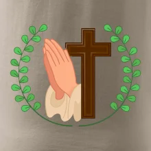 Věnec - kříž a modlení