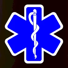 Rescue - Hvězda na prsu +  nápis na zádech