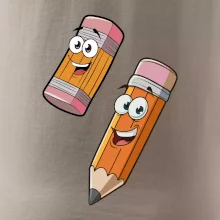 Parové triko - Tužka a guma