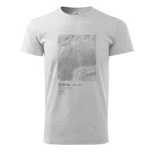 Smrk - vrstevnice v obdélníku