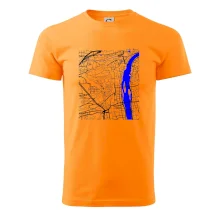 Praha Malá Strana - Mapa s vodními toky