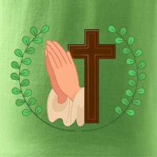 Věnec - kříž a modlení