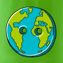 Planeta země knoflík (Pecka design)