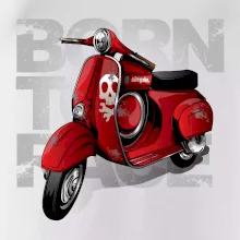 Scooter born to ride red