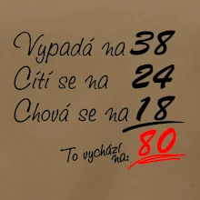 Vypadá, cítí se, chová se - 80 let