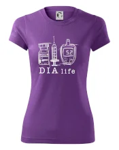 D I A life - kreslený insulin injekce a glukometr