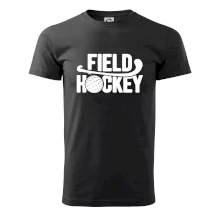 Field hockey míček a nápis Field hockey míček a nápis
