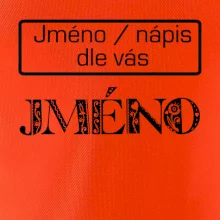 Folklor - jméno - nápis