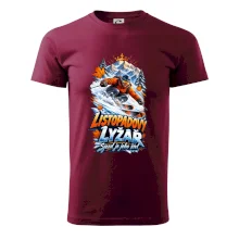 Listopadový lyžař král zasněžených svahů