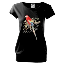 Papoušek na listnatém stromě