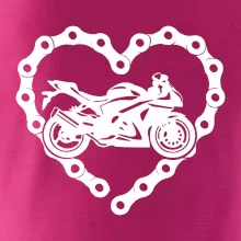 Moto srdce řetěz - supersport