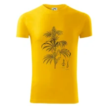 Konopí kytka černobílá