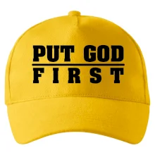 Put God first tlustý nápis Put God first tlustý nápis