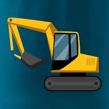 Bagr bez nápisu  z boku