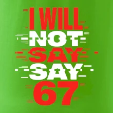 Červený - I Will Not Say SAY 67