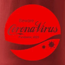 Corona virus pandemic logo