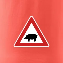 Dopravní značka - Pozor prase domácí