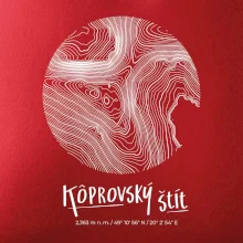Kôprovský štít - vrstevnice v kruhu