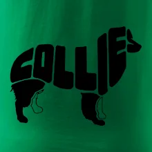 Border kolie písmo v těle