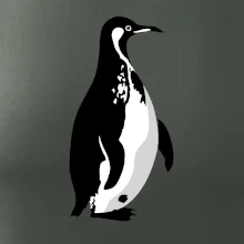 Tučňák černobílý z boku