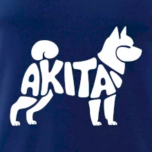 Akita Inu - Nápis v těle