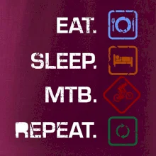 Eat sleep MTB repeat