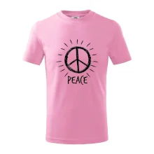 Peace symbol černobílý