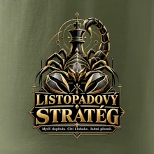 Listopadový stratég se štírem a šachovým králem