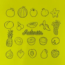 Frutarián ovoce ve čtverci