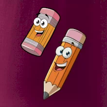 Parové triko - Tužka a guma