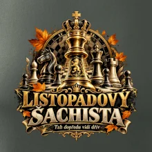 Listopadový šachista se zlatým králem