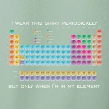 I wear this shirt periodically but only when I'm in my element